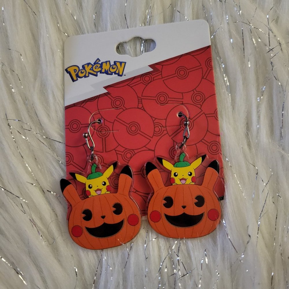 Pokemon Pikachu Pumpkin Earrings